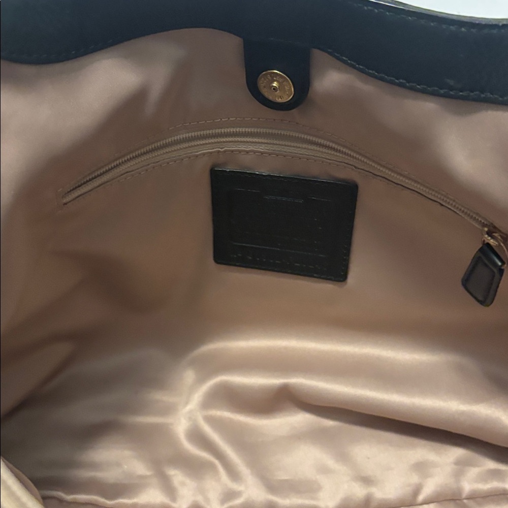 VTG Coach Campbell Signature Metallic Green Carryall Satchel Shoulder Bag F26246 - Picture 14 of 16